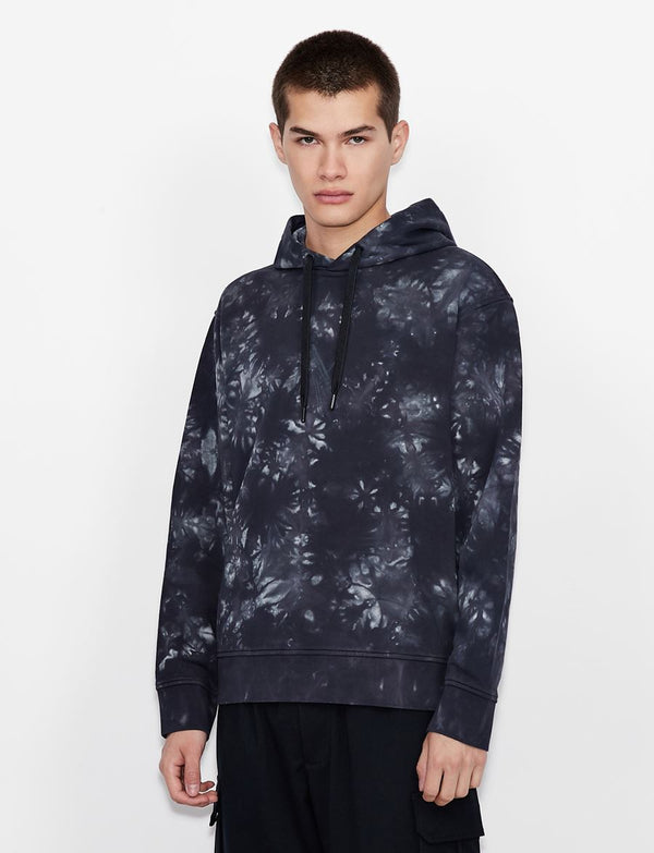 Armani exchange Dyed Navy hoodie