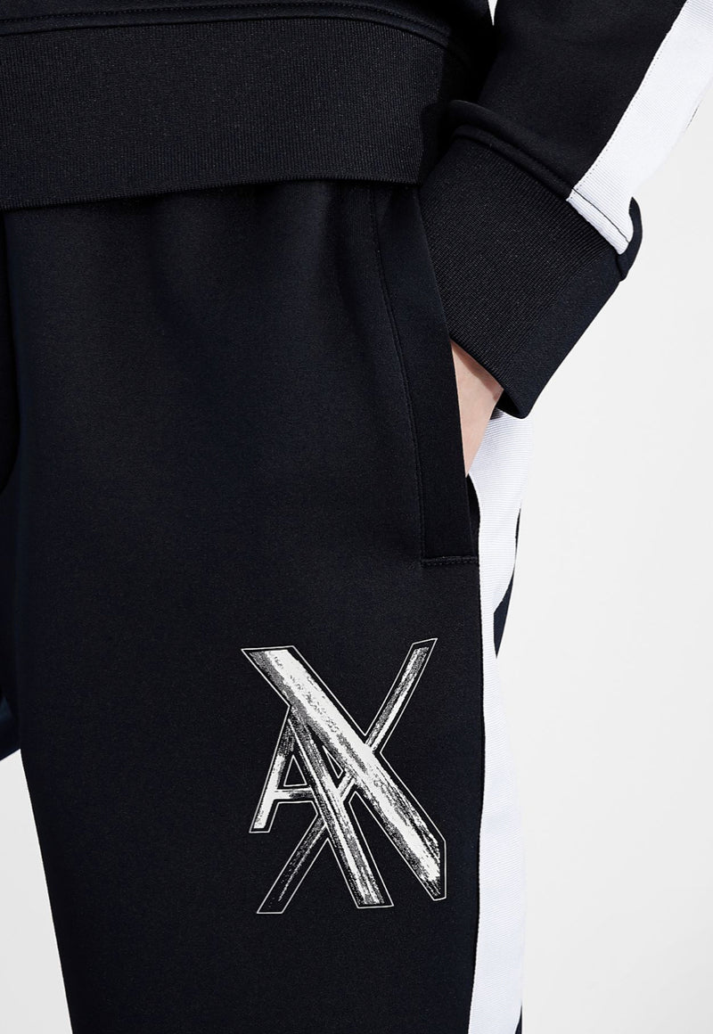 ARMANI EXCHANGE MACRO LOGO JOGGER SWEATPANTS (NAVY/BLUE)