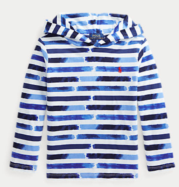 Polo Ralph Lauren (2-20) Striped Cotton Hooded Tee