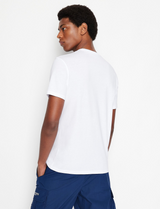 Armani exchange white , navy Tshirt