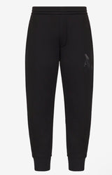 ARMANI EXCHANGE MACRO LOGO JOGGER SWEATPANTS BLACK