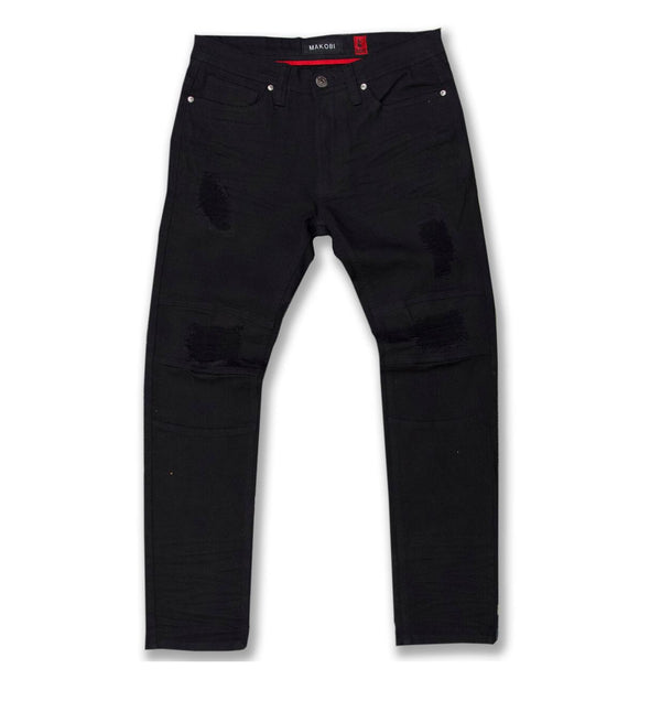 MAKOBI (Black Doll Biker Jeans)