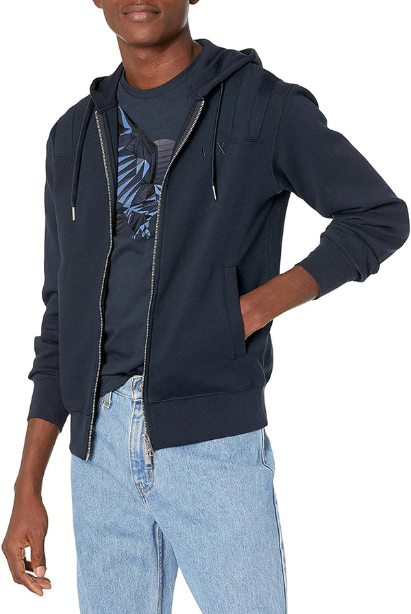 armani exchange sweatshirt zipper hoodie