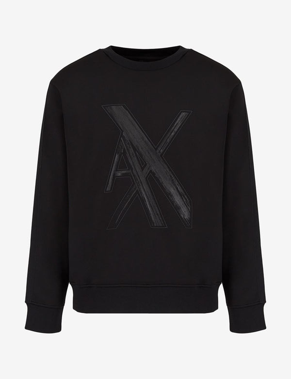 Armani Exchange OVERSIZED LOGO CREW NECK SWEATSHIRT