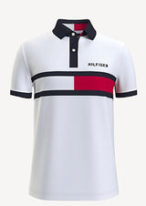 TOMMY HILFIGER PREVIOUSNEXT REGULAR FIT HILFIGER FLAG POLO. 78D4748 112 FASKI