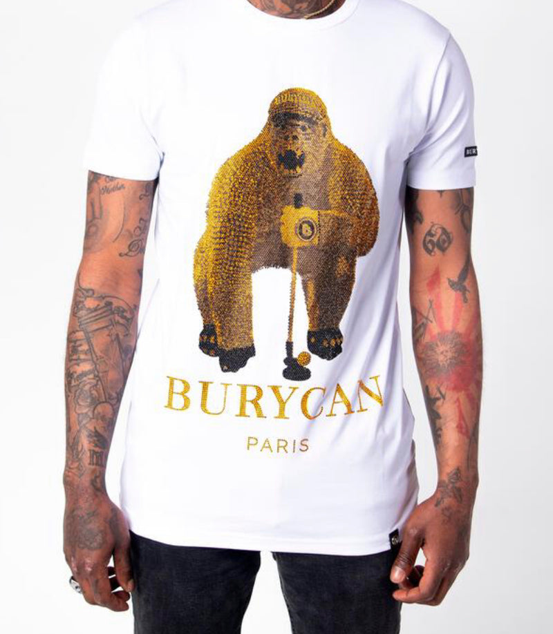 BURYCAN PARIS GORILLA GOLF (BC024) WHITE/GOLD