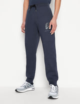 armani exchange eagle navy black sweat pants