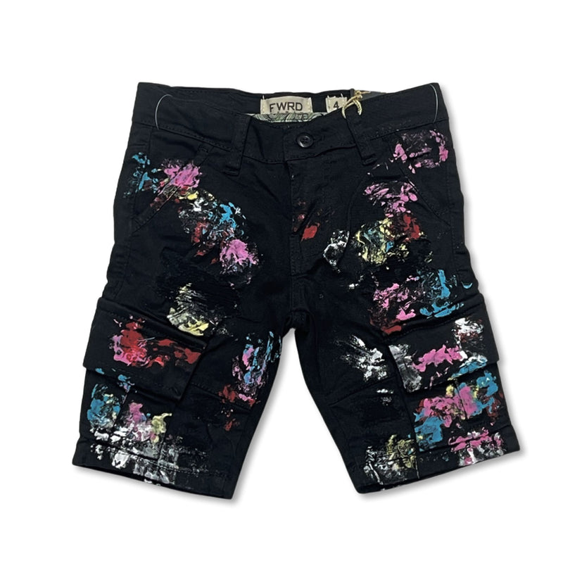 FWRD KIDS 2T-20 Blowout Cargo Twill Short Black