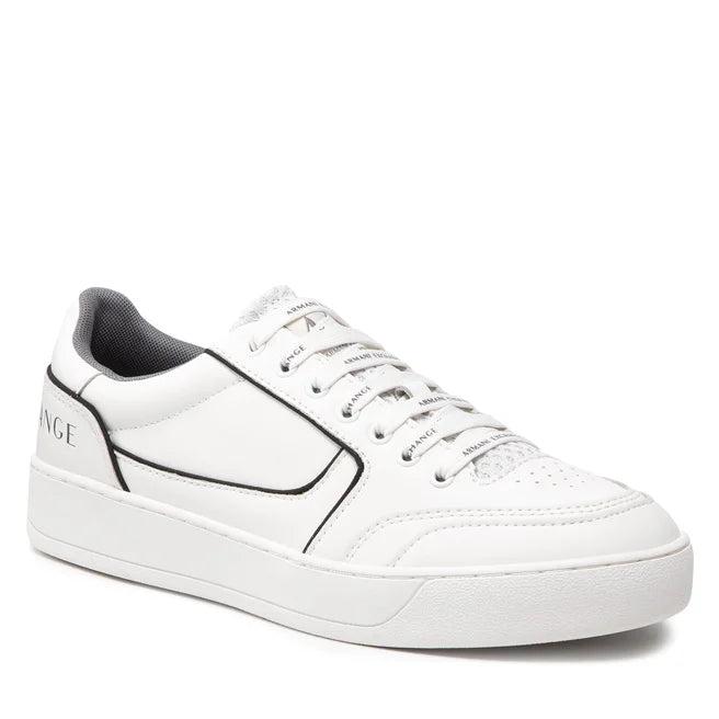 Armani Exchange all white low shoes – Premium Apparel Shops