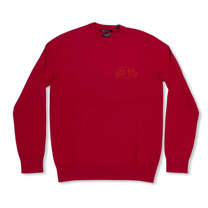 ARMANI EXCHANGE  CREW-NECK SWEATSHIRT (RED)