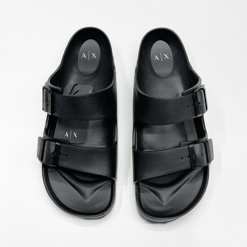 Armani Exchange logo slides in black | ASOS