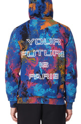 ELEVEN PARIS YOUR FUTURE BLUE TIE DYE HOODIE