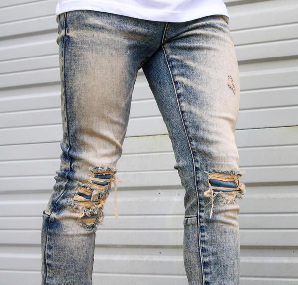 THRT DENIM WHEAT Light-wash Skinny Jeans