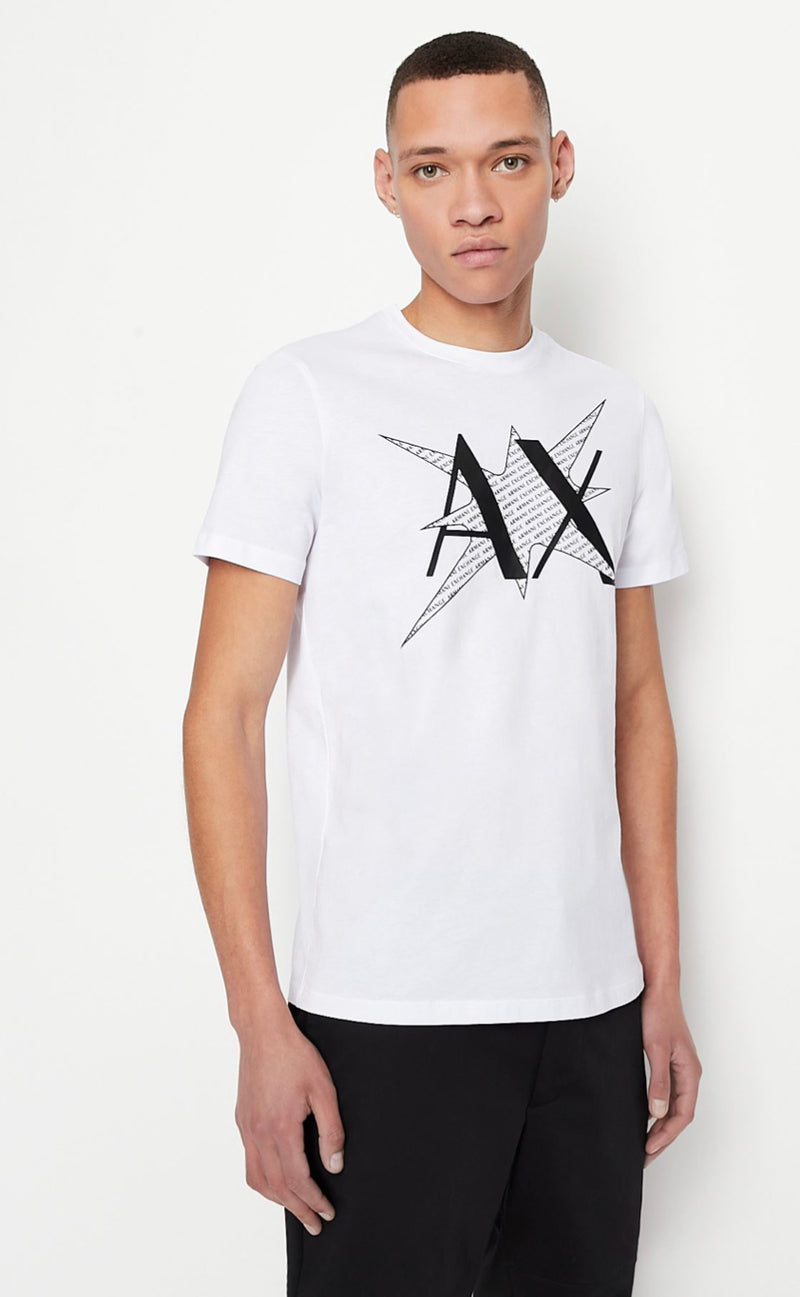 Armani exchange ORGANIC COTTON SLIM FIT T-SHIRT White