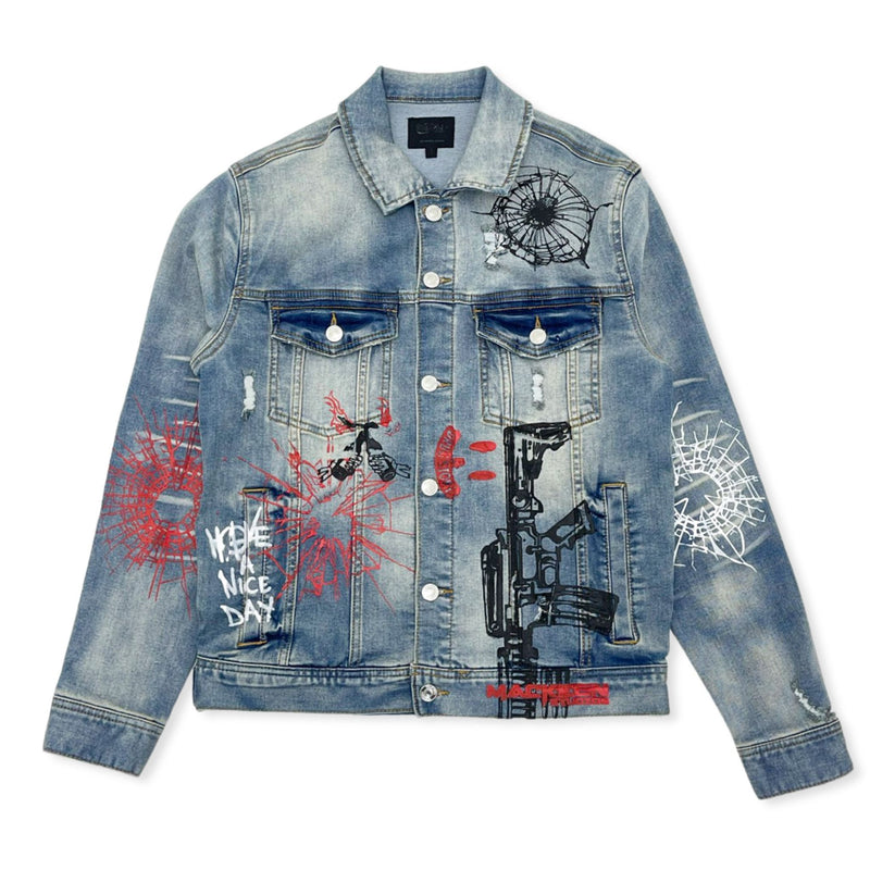 MACKEEN AMMO 2.0 LIGHT BLUE DENIM JACKET