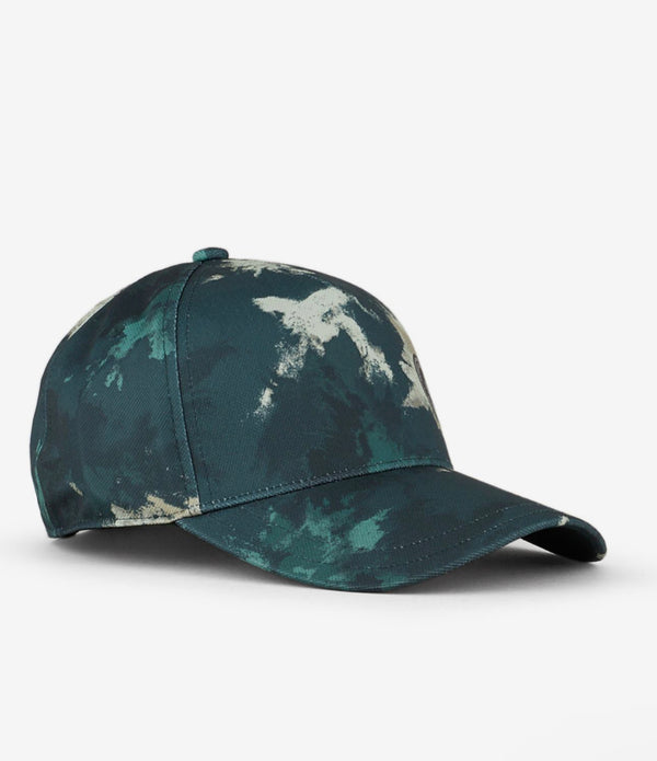 ARMANI EXCHANGE CAMOUFLAGE BASEBALL CAP (GREEN)