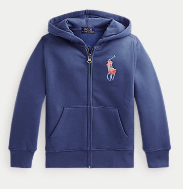 Polo Ralph Lauren Kids (2-7)Tie-Dye-Print Big Pony Fleece Hoodie