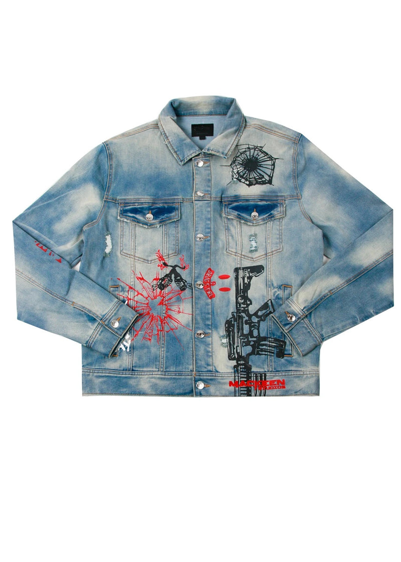 MACKEEN AMMO 2.0 LIGHT BLUE DENIM JACKET