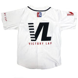 HEADGEAR CLASSICS NIPSEY HUSSLE VICTORY LAP BASEBALL JERSEY-WHITE