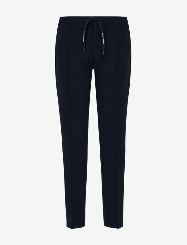 Armani Exchange Navy Nylon pants