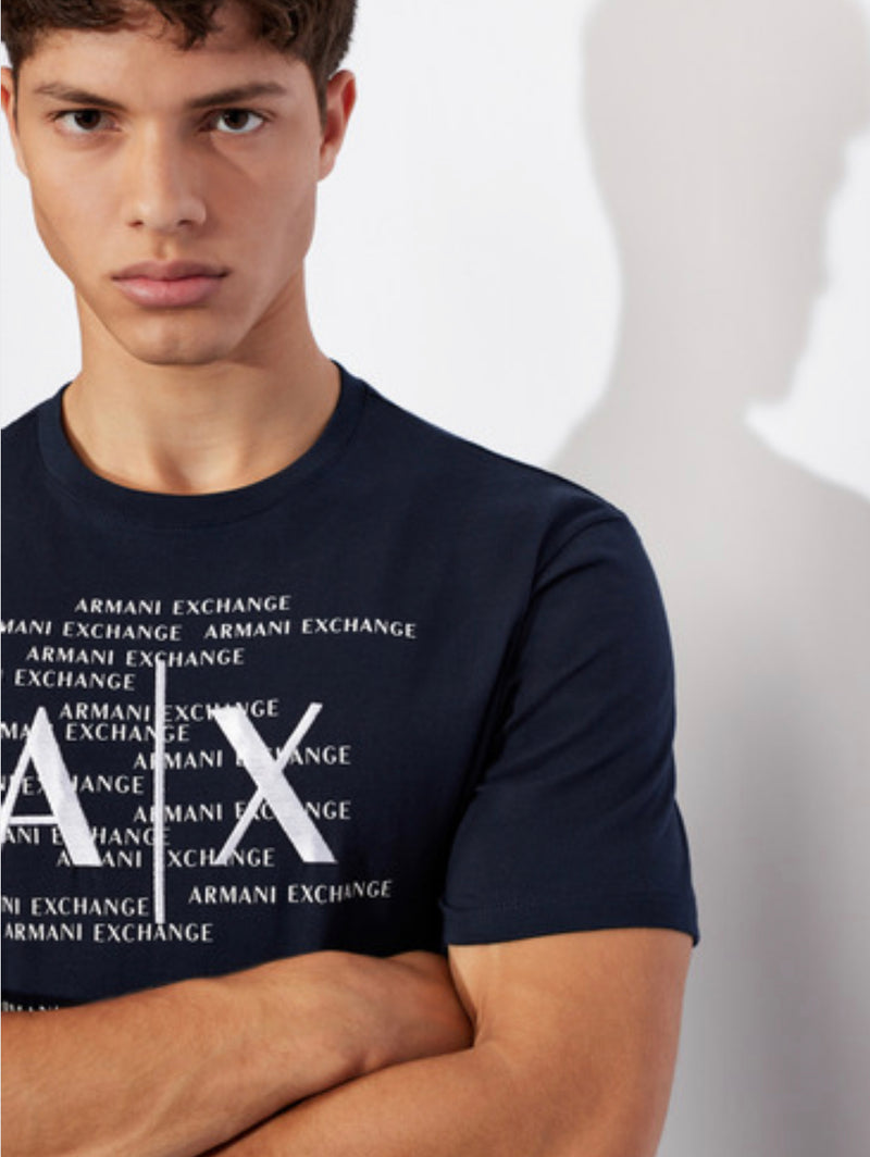 ARMANI EXCHANGE REGULAR FIT T-SHIRT (NAVY BLUE)