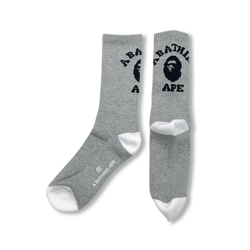 BAPE COLLEGE GRAY SOCK