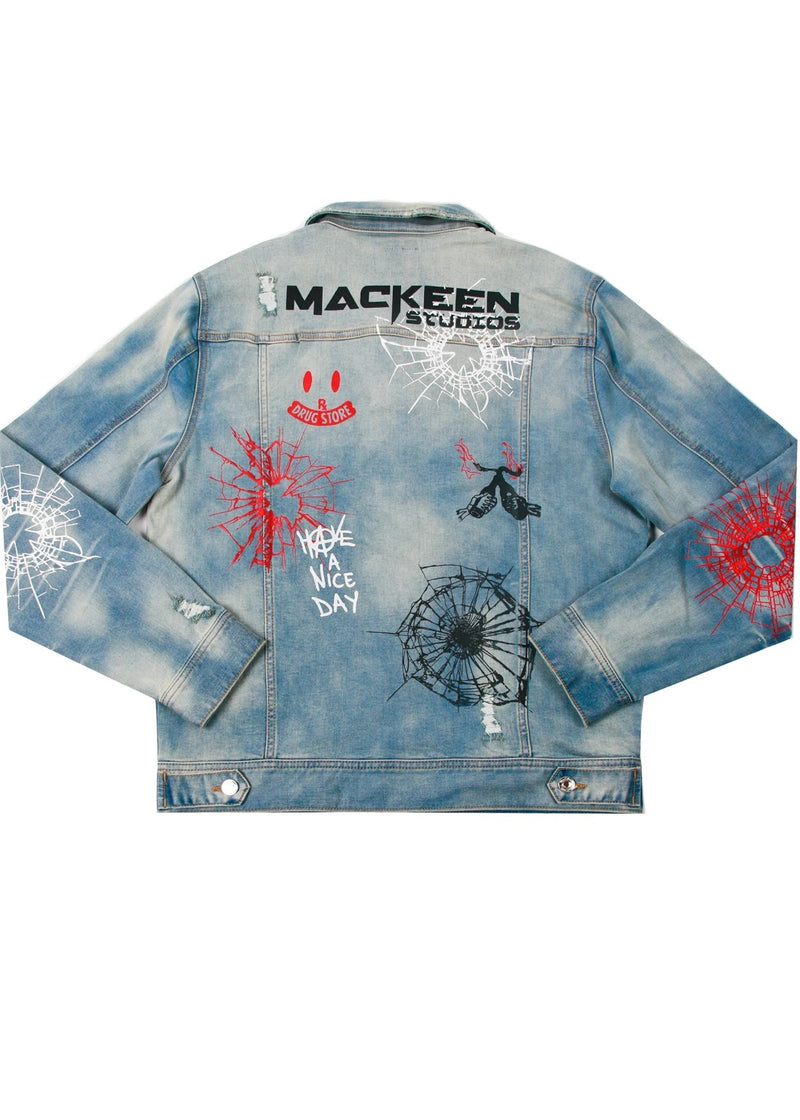 MACKEEN AMMO 2.0 LIGHT BLUE DENIM JACKET