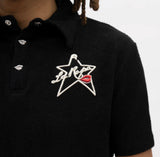 La ropa BLACK FRENCH TERRY POLO SHIRT Black