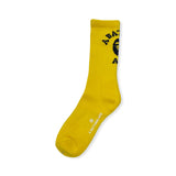 BAPE BAPE COLLEGE YELLOW SOCK