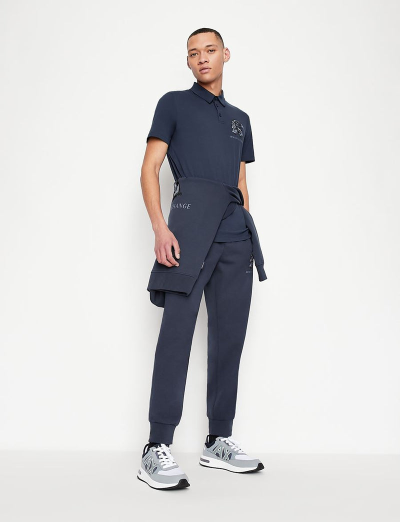 armani exchange eagle navy black sweat pants