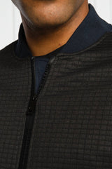 Armani Exchange Black Navy Full Zipper Sweatshirt