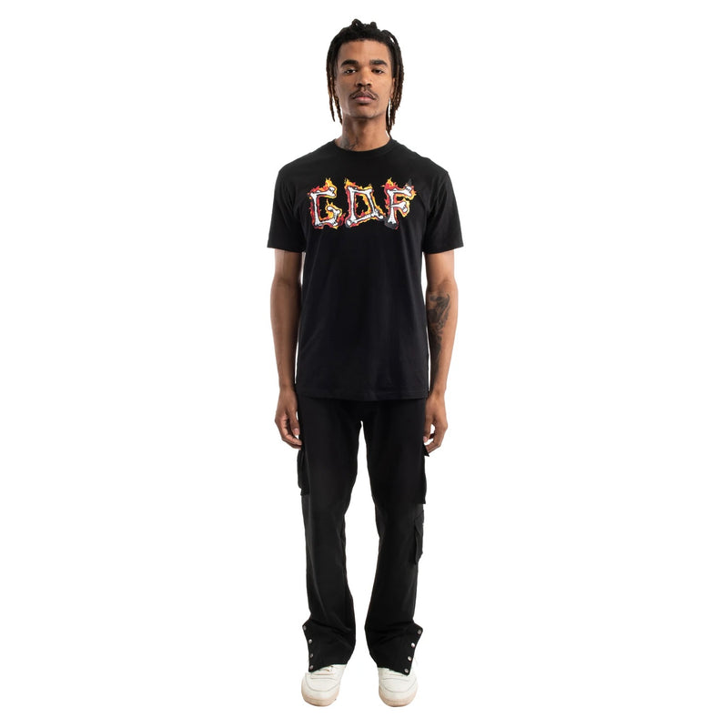 GIFTS OF FORTUNE G Flames T-shirt | Black