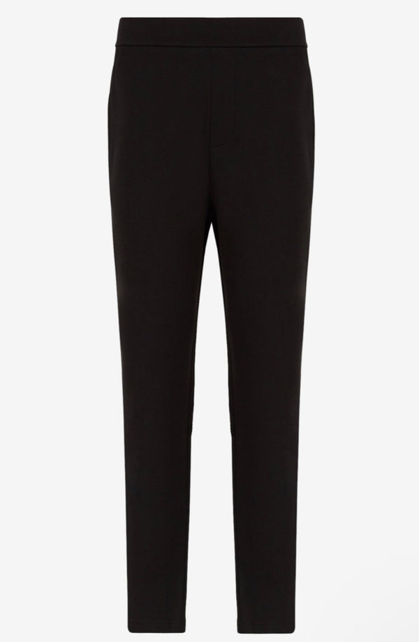 COTTON BLEND JERSEY JOGGER SWEATPANTS (BLACK)