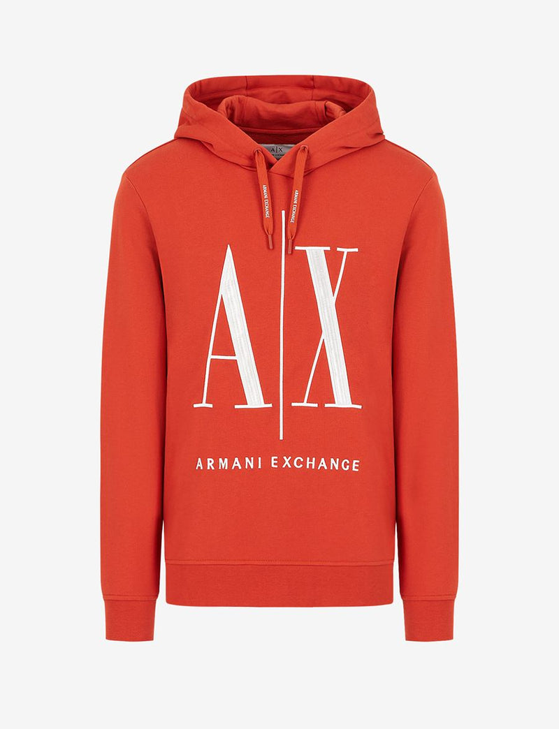 Armani Exchange Men's Icon Logo Zip Up Hooded Sweatshirt