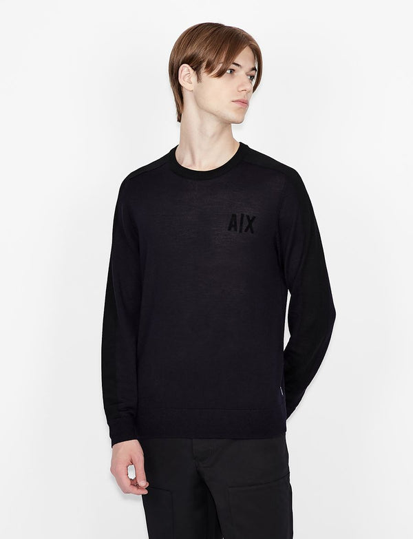 Armani Exchange CREW NECK WOOL SWEATER