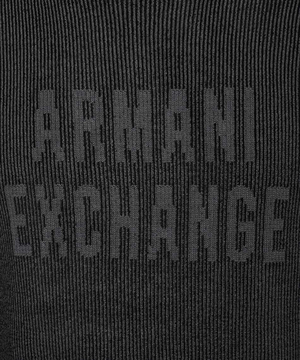 Armani Exchange Grey Black Pullover Sweatshirt