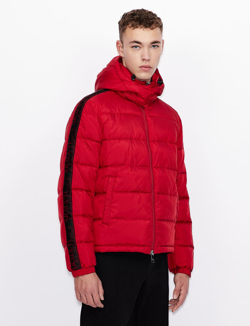 Armani exchange (red black hoodie zip up jacket)