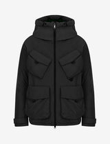 armani exchange down black jacket