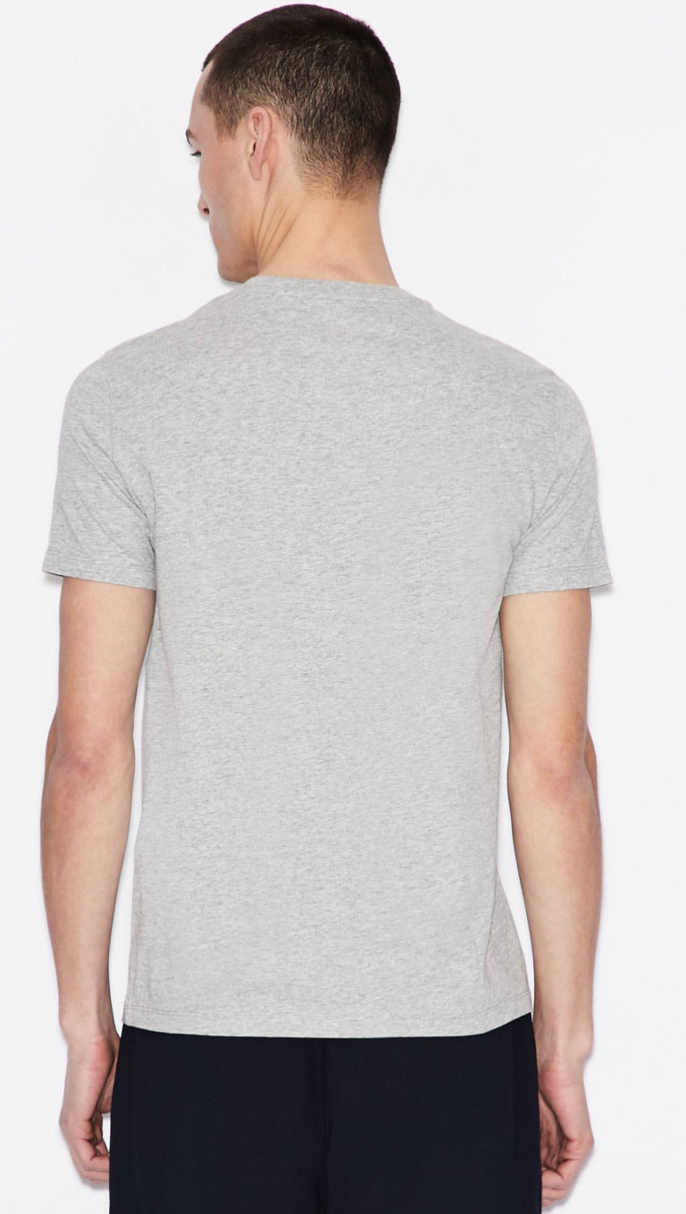 Armani exchange regular fit logo t-shirt (gray)