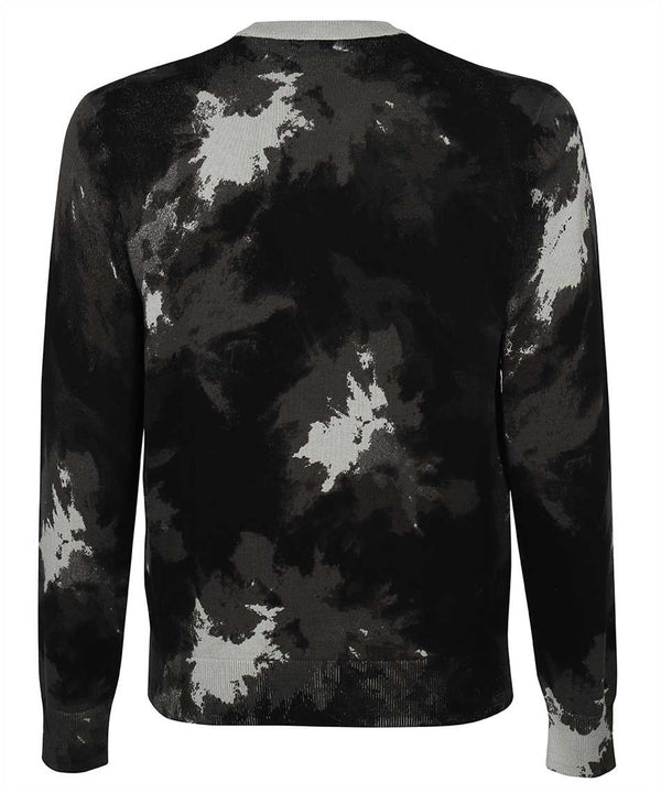 Armani Exchange crew neck black grey sweatshirt