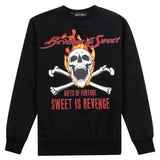 GIFTS OF FORTUNE Flaming Skull Sweatshirt | Black