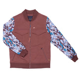 ATIZIANO Robert | Men's Twill Bomber Jacket (BROWN)