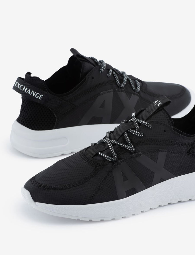 Armani exchange black white shoes