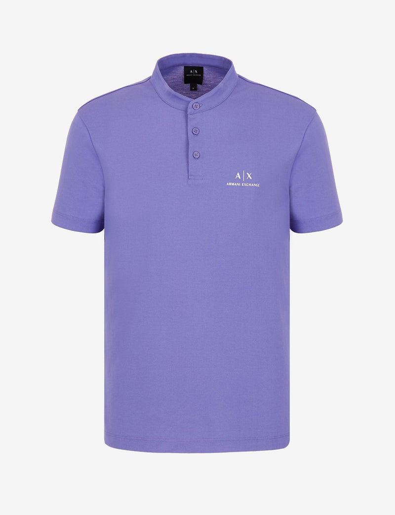 Armani exchange COTTON PIQUET POLO SHIRT Purple