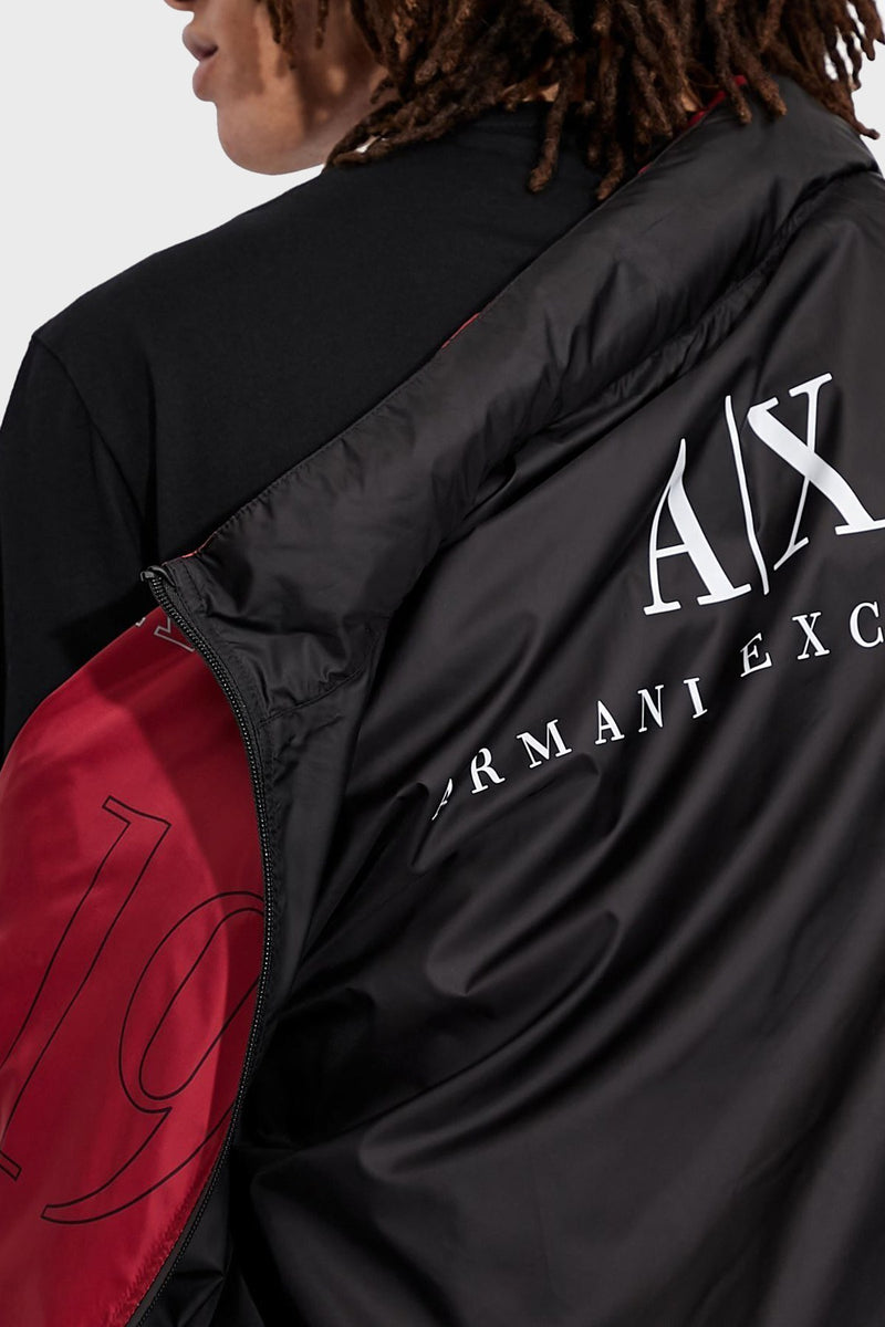 armani exchange reversible black red Jacket