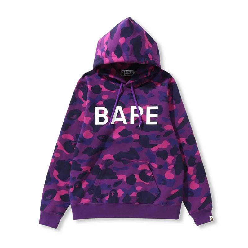 BAPE Color Camo Pullover Hoodie Purple